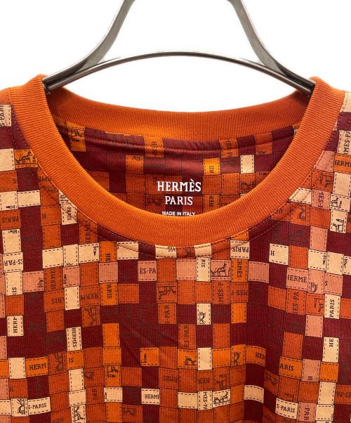 HERMES（エルメス）HERMES (エルメス) ボルデュックTシャツ オレンジ サイズ:40 未使用品の古着・服飾アイテム