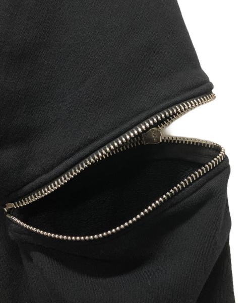 GUCCI（グッチ）GUCCI (グッチ) Gucci Printed hoodie/ジップスリーブロゴパーカー ブラック サイズ:Sの古着・服飾アイテム