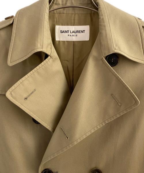 Saint Laurent Paris（サンローランパリ）Saint Laurent Paris (サンローランパリ) トレンチコート カーキ サイズ:36の古着・服飾アイテム