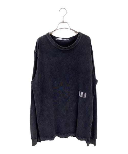 ALEXANDER WANG（アレキサンダー・ワン）ALEXANDER WANG (アレキサンダーワン) ロングスリーブカットソー ブラック サイズ:Lの古着・服飾アイテム