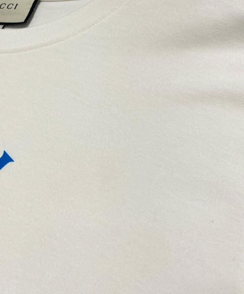 GUCCI（グッチ）GUCCI (グッチ) ロゴプリントTシャツ ホワイト サイズ:Lの古着・服飾アイテム