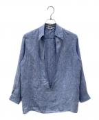 HERMESエルメス）の古着「シャンブレーヴァルーズシャツ」｜ブルー