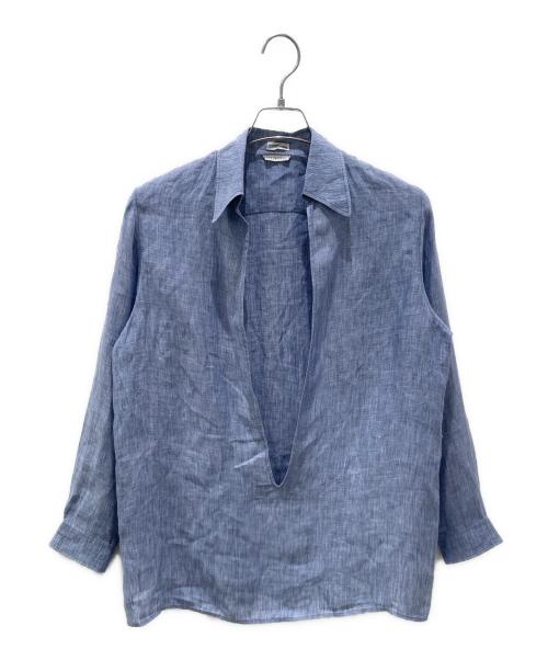 HERMES（エルメス）HERMES (エルメス) シャンブレーヴァルーズシャツ ブルー サイズ:38の古着・服飾アイテム