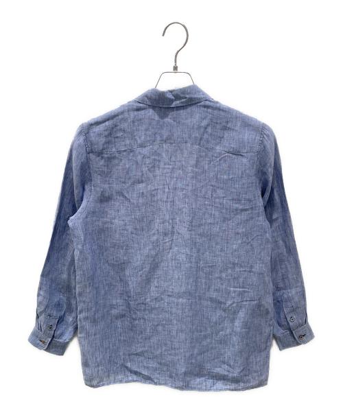 HERMES（エルメス）HERMES (エルメス) シャンブレーヴァルーズシャツ ブルー サイズ:38の古着・服飾アイテム