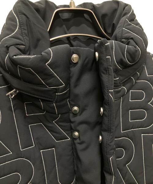 BURBERRY（バーバリー）BURBERRY (バーバリー) ロゴ刺繍ダウンジャケット ブラック サイズ:Lの古着・服飾アイテム