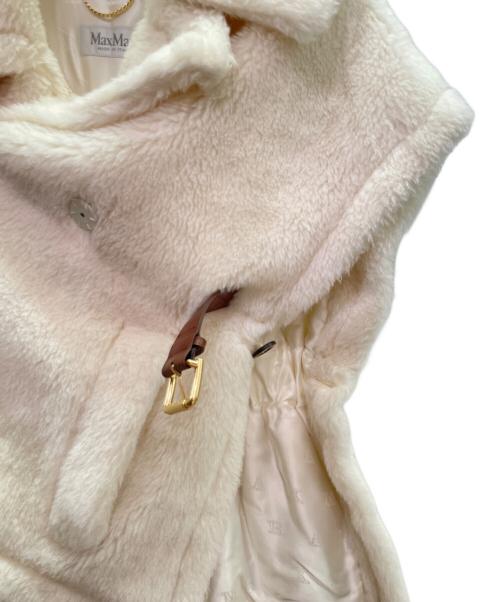 MaxMara（マックスマーラ）MaxMara (マックスマーラ) テディベア ケープ アイボリー サイズ:SMの古着・服飾アイテム
