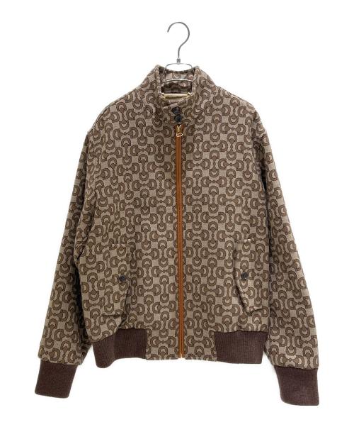 GUCCI（グッチ）GUCCI (グッチ) ビットジップジャケット ブラウン サイズ:46の古着・服飾アイテム