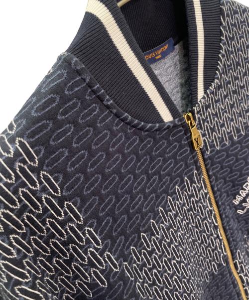 LOUIS VUITTON（ルイ ヴィトン）LOUIS VUITTON (ルイ ヴィトン) ダミエ ボンバージャケット ネイビー サイズ:Ｍの古着・服飾アイテム