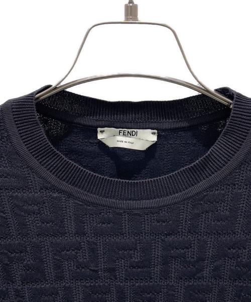 FENDI（フェンディ）FENDI (フェンディ) ズッカニット ブラック サイズ:38の古着・服飾アイテム