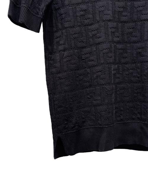 FENDI（フェンディ）FENDI (フェンディ) ズッカニット ブラック サイズ:38の古着・服飾アイテム