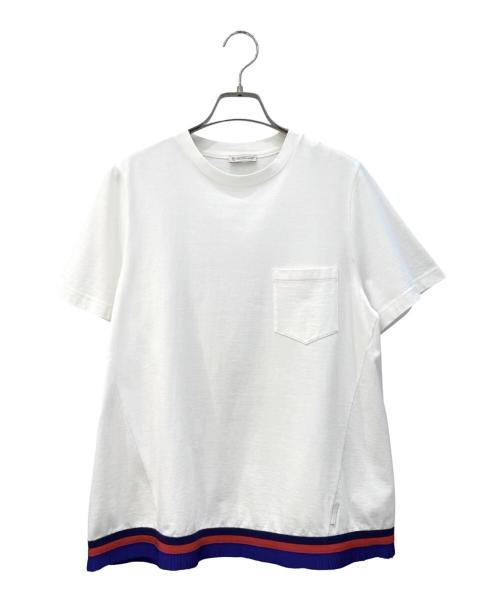 MONCLER（モンクレール）MONCLER (モンクレール) ポケットカットソー ホワイト サイズ:Mの古着・服飾アイテム