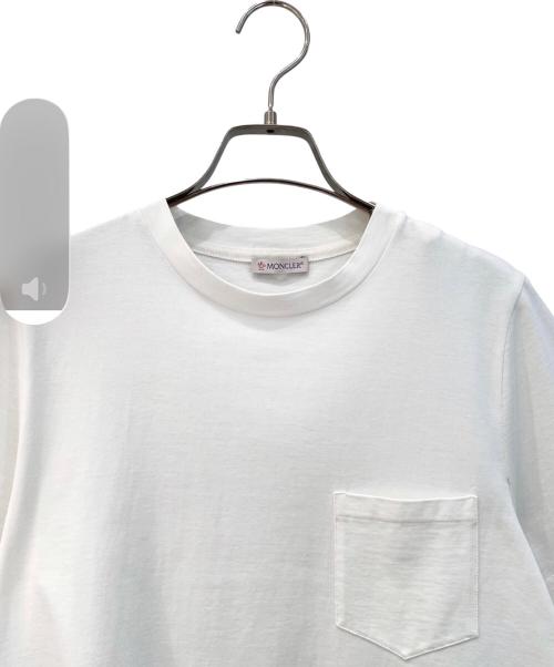 MONCLER（モンクレール）MONCLER (モンクレール) ポケットカットソー ホワイト サイズ:Mの古着・服飾アイテム