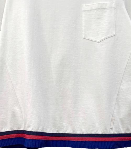 MONCLER（モンクレール）MONCLER (モンクレール) ポケットカットソー ホワイト サイズ:Mの古着・服飾アイテム
