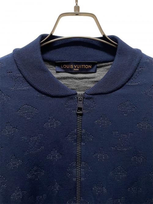 LOUIS VUITTON（ルイ ヴィトン）LOUIS VUITTON (ルイ ヴィトン) ドロップニードル モノグラム ボンバージャケット ネイビー サイズ:Lの古着・服飾アイテム