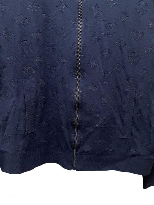 LOUIS VUITTON（ルイ ヴィトン）LOUIS VUITTON (ルイ ヴィトン) ドロップニードル モノグラム ボンバージャケット ネイビー サイズ:Lの古着・服飾アイテム