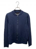 LOUIS VUITTONルイ ヴィトン）の古着「ドロップニードル モノグラム ボンバージャケット」｜ネイビー