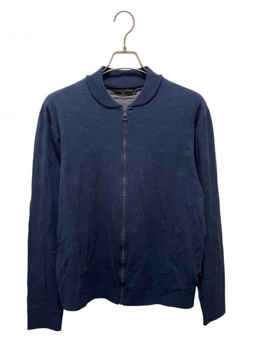 LOUIS VUITTON（ルイ ヴィトン）LOUIS VUITTON (ルイ ヴィトン) ドロップニードル モノグラム ボンバージャケット ネイビー サイズ:Lの古着・服飾アイテム