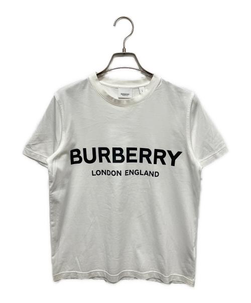 BURBERRY（バーバリー）BURBERRY (バーバリー) ロゴTシャツ/クルーネックカットソー/半袖Tシャツ ホワイト サイズ:Sの古着・服飾アイテム