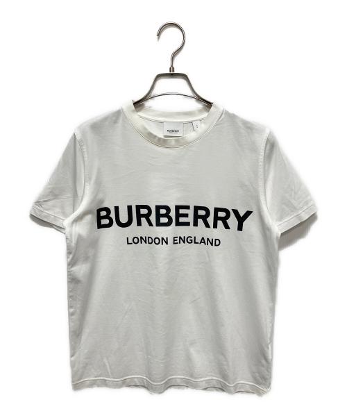 BURBERRY（バーバリー）BURBERRY (バーバリー) ロゴTシャツ/クルーネックカットソー/半袖Tシャツ ホワイト サイズ:Sの古着・服飾アイテム