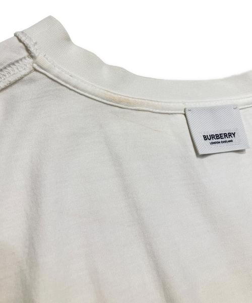 BURBERRY（バーバリー）BURBERRY (バーバリー) ロゴTシャツ/クルーネックカットソー/半袖Tシャツ ホワイト サイズ:Sの古着・服飾アイテム