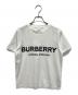 BURBERRY（バーバリー）の古着「ロゴTシャツ/クルーネックカットソー/半袖Tシャツ」｜ホワイト