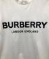 中古・古着 BURBERRY (バーバリー) ロゴTシャツ/クルーネックカットソー/半袖Tシャツ ホワイト サイズ:S：18000円