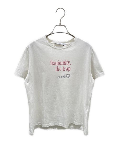 Christian Dior（クリスチャン ディオール）Christian Dior (クリスチャン ディオール) ロゴTシャツ ホワイト サイズ:Mの古着・服飾アイテム