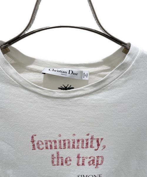Christian Dior（クリスチャン ディオール）Christian Dior (クリスチャン ディオール) ロゴTシャツ ホワイト サイズ:Mの古着・服飾アイテム