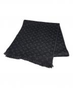 LOUIS VUITTONルイ ヴィトン）の古着「モノグラムウールマフラー」｜ブラック