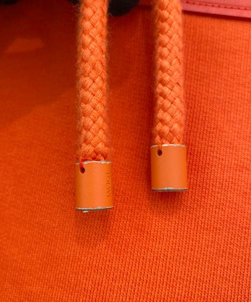 LOEWE（ロエベ）LOEWE (ロエベ) アナグラムレザーパッチパーカー オレンジ サイズ:Sの古着・服飾アイテム