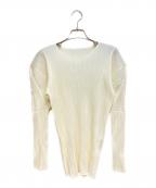 ISSEY MIYAKEイッセイミヤケ）の古着「プリーツカットソー」｜ベージュ