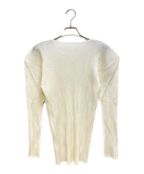 ISSEY MIYAKE（イッセイミヤケ）ISSEY MIYAKE (イッセイミヤケ) プリーツカットソー ベージュ サイズ:Mの古着・服飾アイテム