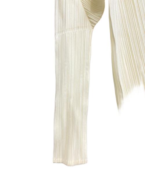ISSEY MIYAKE（イッセイミヤケ）ISSEY MIYAKE (イッセイミヤケ) プリーツカットソー ベージュ サイズ:Mの古着・服飾アイテム