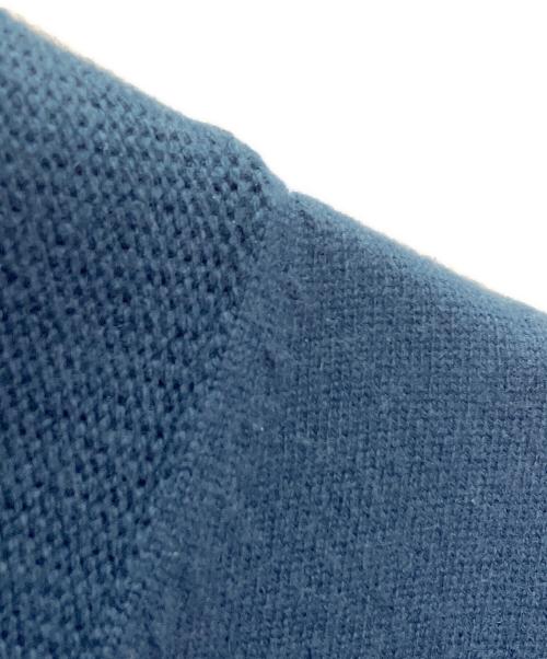 HERMES（エルメス）HERMES (エルメス) カシミヤVネックニット ブルー サイズ:Ｓの古着・服飾アイテム