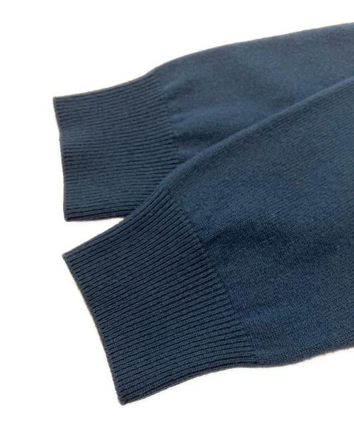 HERMES（エルメス）HERMES (エルメス) カシミヤVネックニット ブルー サイズ:Ｓの古着・服飾アイテム