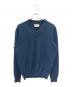 HERMES（エルメス）の古着「カシミヤVネックニット」｜ブルー