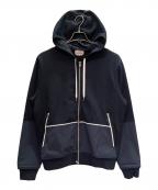 HERMESエルメス）の古着「異素材切替 ジップパーカー」｜ネイビー