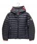 MONCLER（モンクレール）の古着「GIROUX/MONCLER Hooded Quilted Down Jacket/ダウンジャケット」｜ネイビー