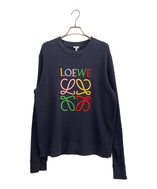 LOEWE（ロエベ）LOEWE (ロエベ) アナグラムスウェット ネイビー サイズ:Mの古着・服飾アイテム