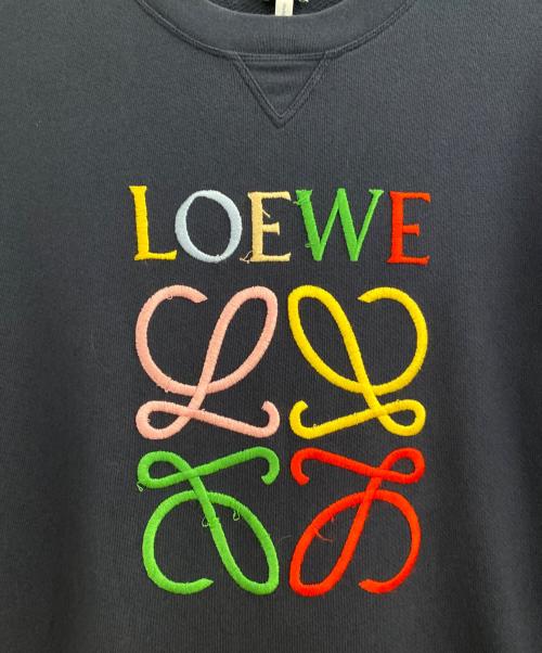 LOEWE（ロエベ）LOEWE (ロエベ) アナグラムスウェット ネイビー サイズ:Mの古着・服飾アイテム