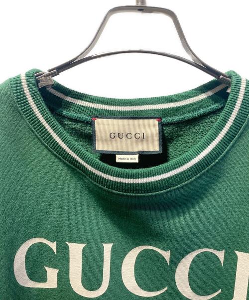 GUCCI（グッチ）GUCCI (グッチ)  Dog Crew Sweat グリーン サイズ:Sの古着・服飾アイテム