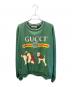 GUCCI（グッチ）の古着「 Dog Crew Sweat」｜グリーン