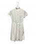 PRADA（プラダ）の古着「Emblem Pocket Dress/エンブレムポケットワンピース」｜ホワイト