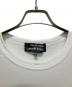 中古・古着 CHROME HEARTS (クロムハーツ) COMME des GARCONS (コムデギャルソン) スクロールラベルロゴTシャツ ホワイト サイズ:XXL：50000円
