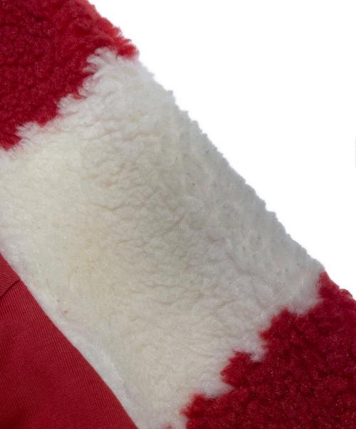 LOUIS VUITTON（ルイ ヴィトン）LOUIS VUITTON (ルイ ヴィトン) ジャカード ダミエ フリース ブルゾン レッド×ホワイト サイズ:XXLの古着・服飾アイテム