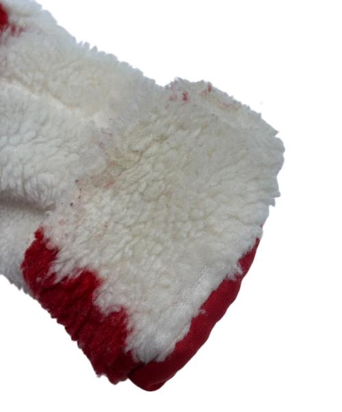 LOUIS VUITTON（ルイ ヴィトン）LOUIS VUITTON (ルイ ヴィトン) ジャカード ダミエ フリース ブルゾン レッド×ホワイト サイズ:XXLの古着・服飾アイテム