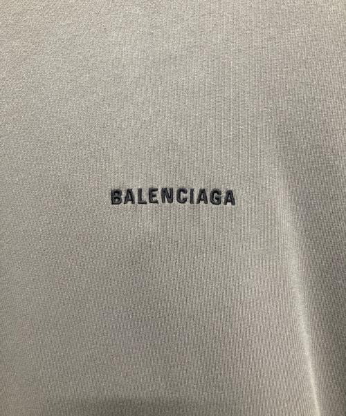 BALENCIAGA（バレンシアガ）BALENCIAGA (バレンシアガ) ロゴ刺繍プルオーバーパーカー グレー サイズ:Mの古着・服飾アイテム