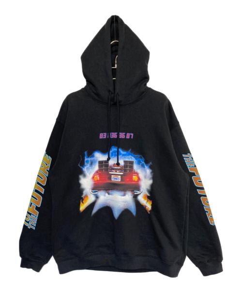 VETEMENTS（ヴェトモン）VETEMENTS (ヴェトモン) ロゴパーカー ブラック サイズ:XLの古着・服飾アイテム