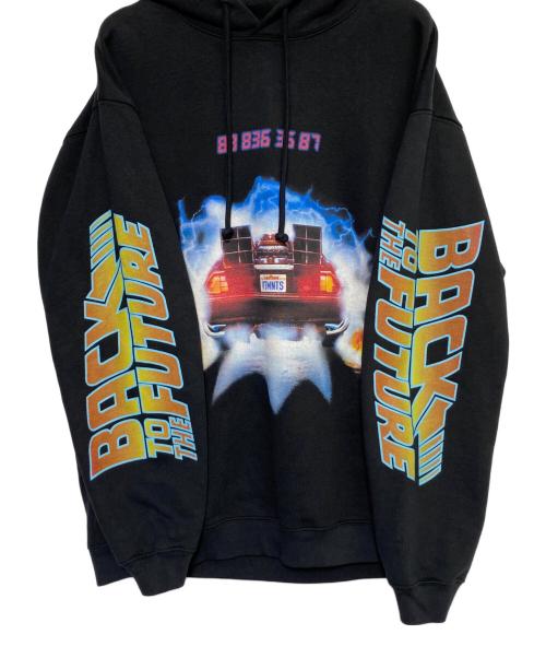 VETEMENTS（ヴェトモン）VETEMENTS (ヴェトモン) ロゴパーカー ブラック サイズ:XLの古着・服飾アイテム