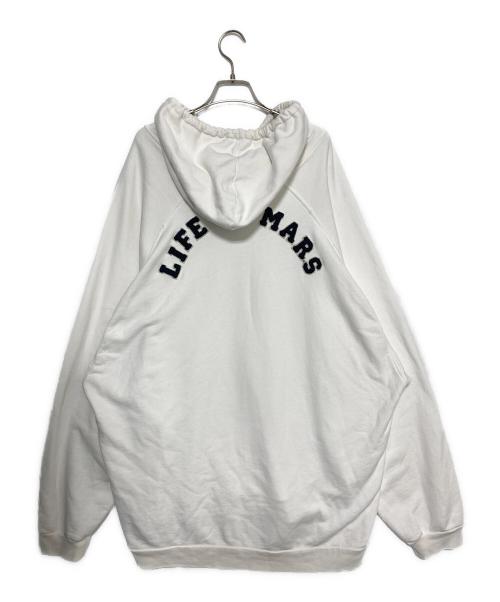 RAF SIMONS（ラフシモンズ）RAF SIMONS (ラフシモンズ) ダメージ加工パーカー ホワイト サイズ:Sの古着・服飾アイテム